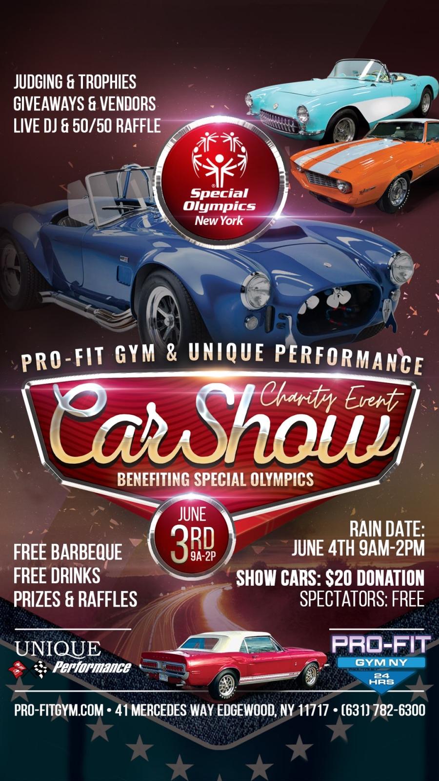 Pro Fit Gym & Unique Performance Charity Event Car Show benefiting ...