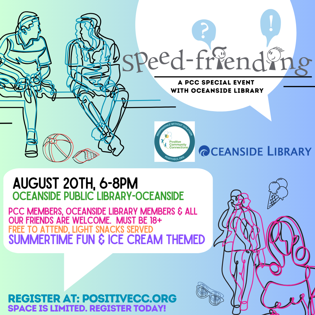 Speed-friending- Oceanside Library | Positive Community Connections